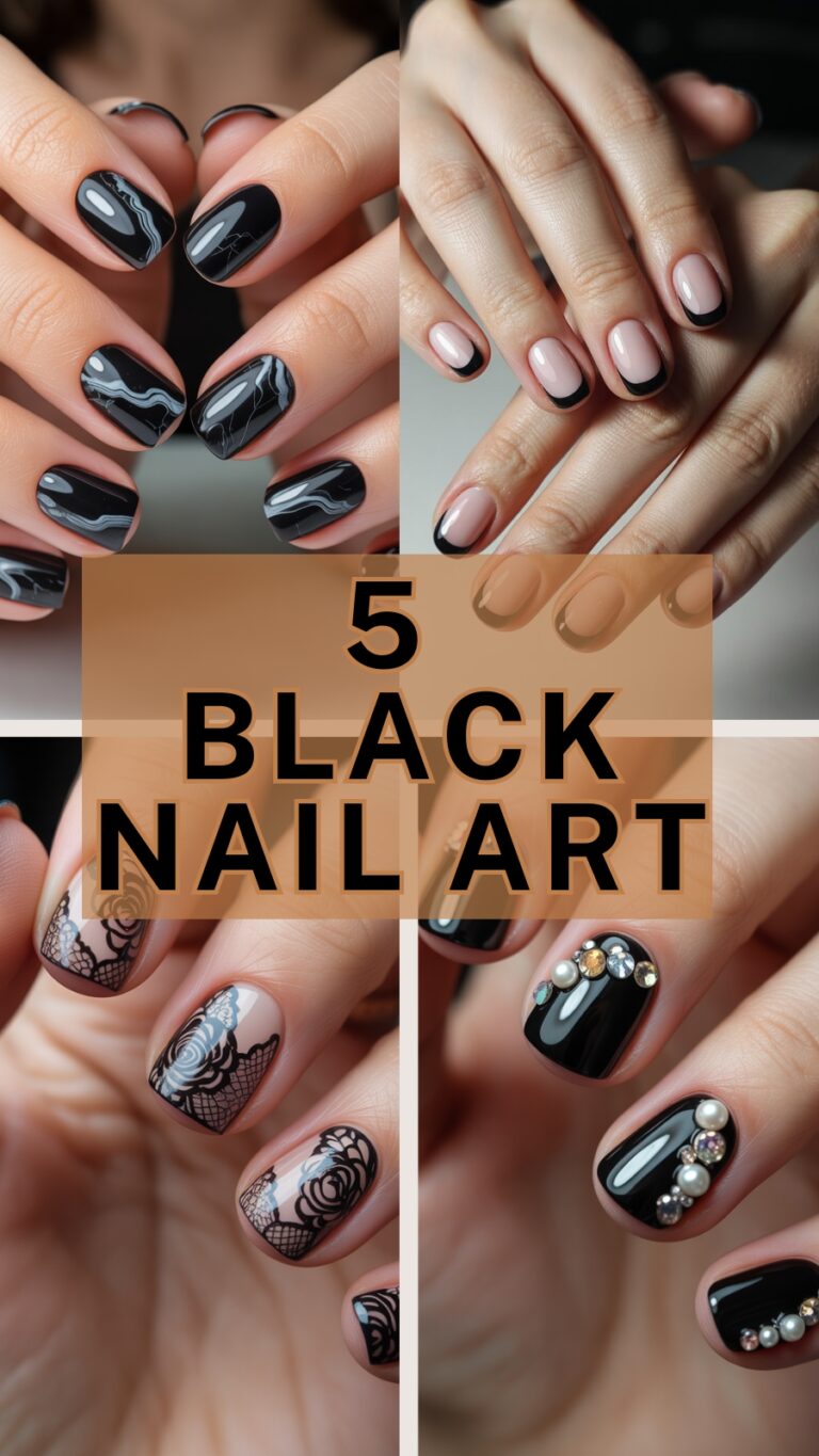 Black Nail Art: Bold, Chic, and Timelessly Stylish
